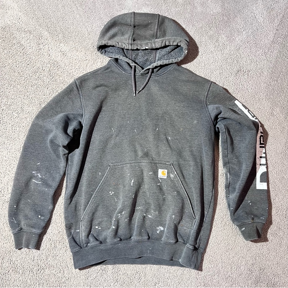 Carhartt distressed Gray Men's Hoodie